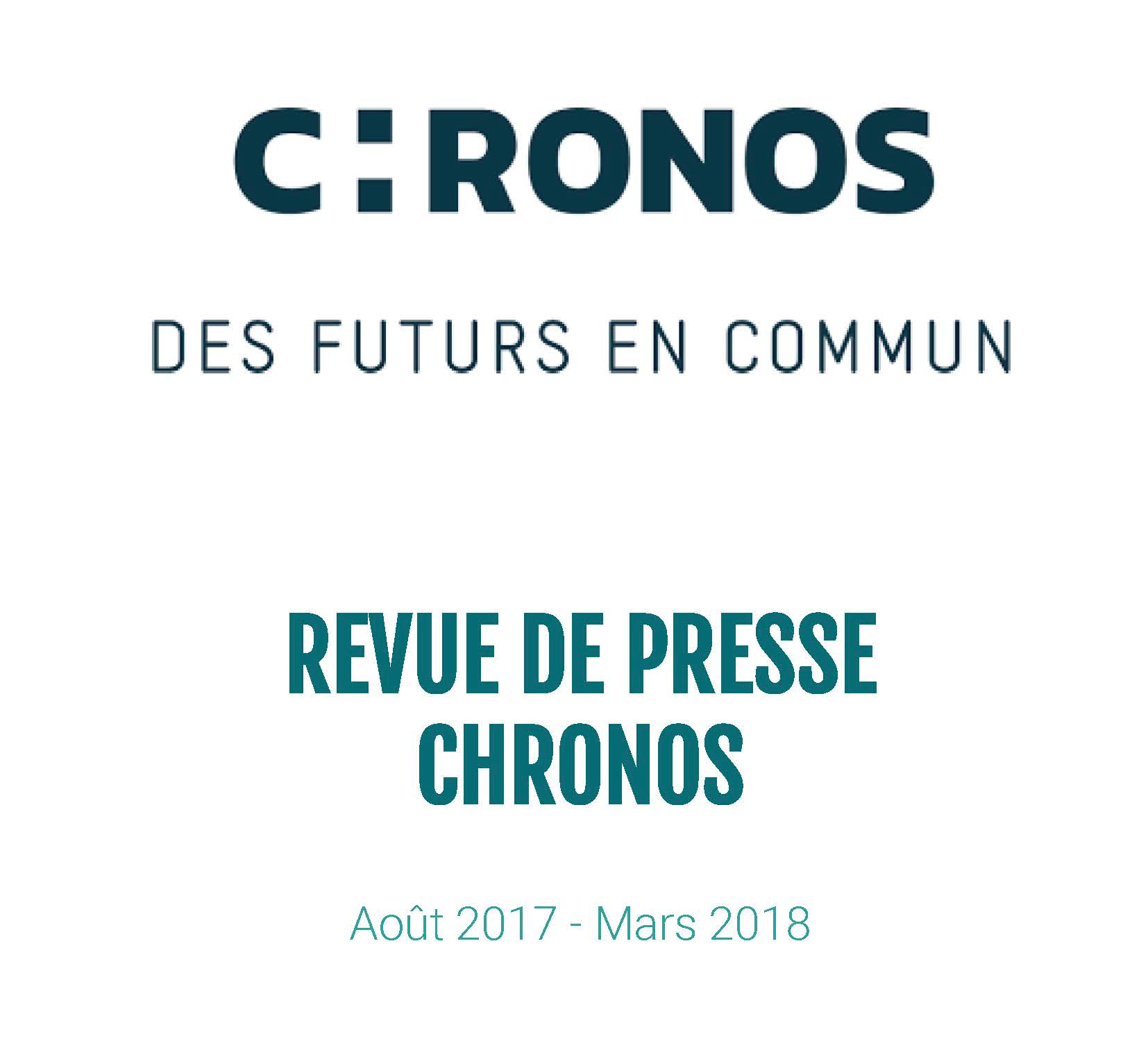 Revue de presse Chronos Page 01 2